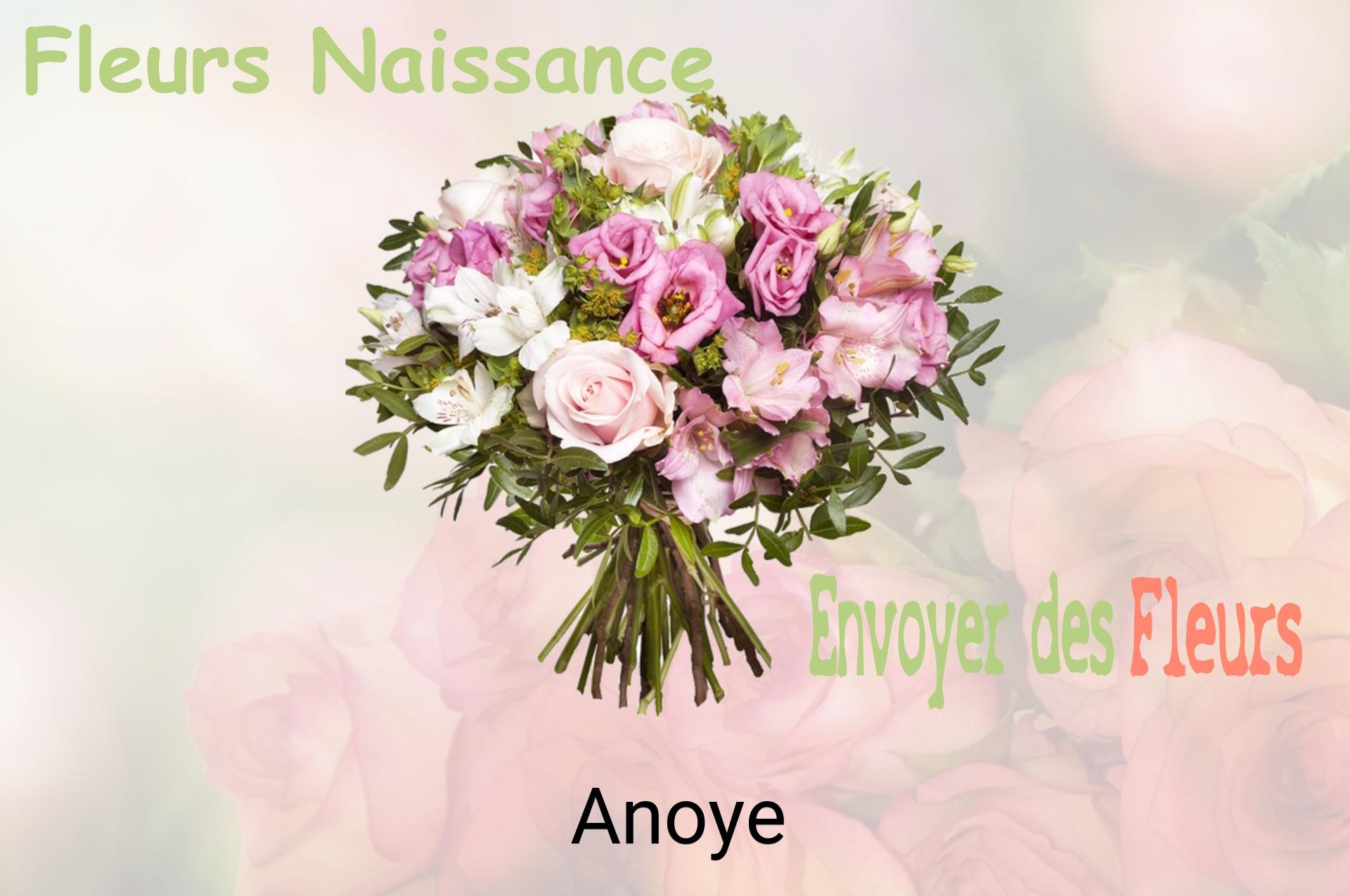 Bouquet de fleurs de naissance livré à Anoye